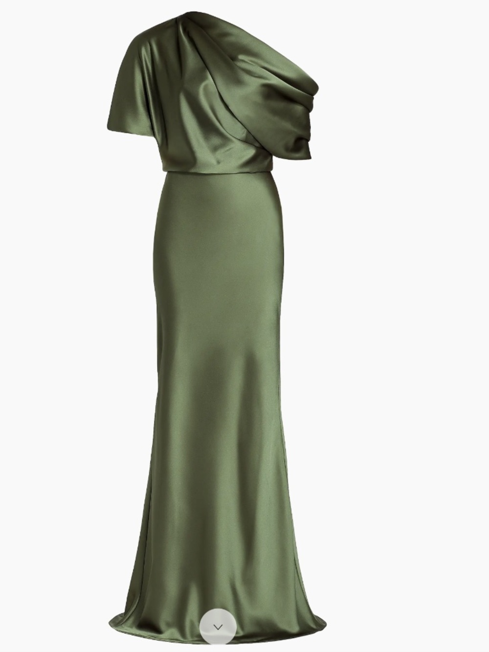 AMSALE DRESS OLIVE SIZE 10
